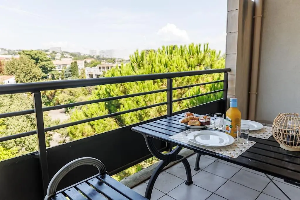 T2 Plage Prado-David, Parc Borely, Parking Privee Marseille Apartment